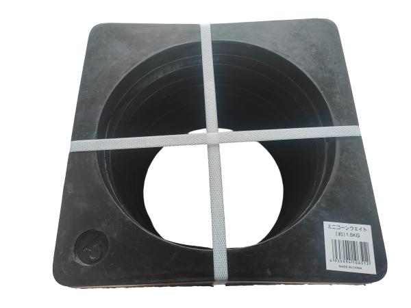 370*370*45mm Traffic Cone Weight Black Traffic Cone Base 1.5g/cm3