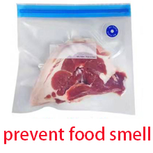 Vacuum Food Saver Bag, Reusable Freezer Bags, Vac Seal Bag Double Lock Zipper Keep fresh