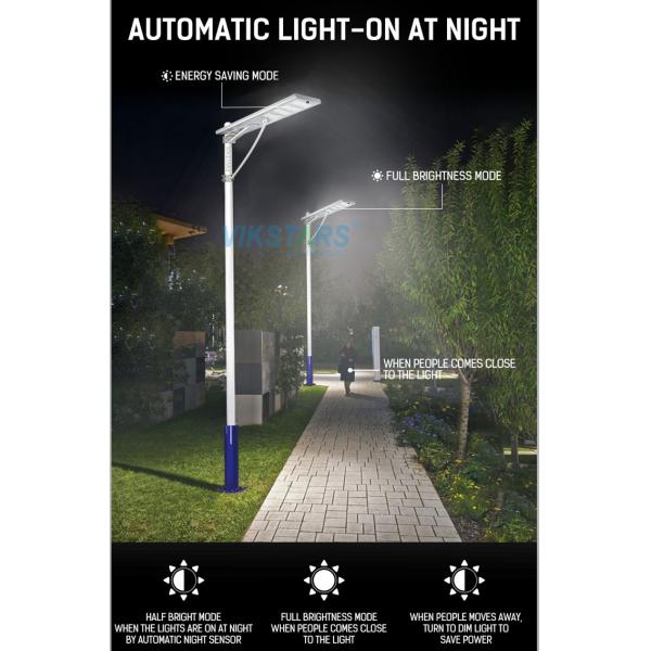 Integrated Solar LED Street Light Grey Housing Color For Garden Road Lighting