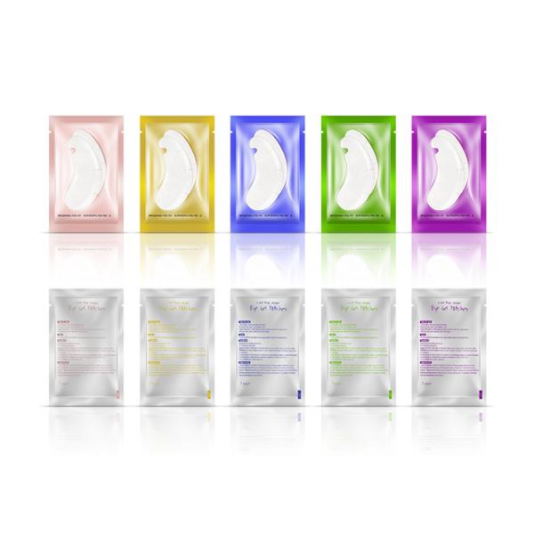 Customized Logo Eye Strips Water Gel Lint Free Eye Strips For Eyelash Extensions Wholesale Gel Eye Strips in Pouches