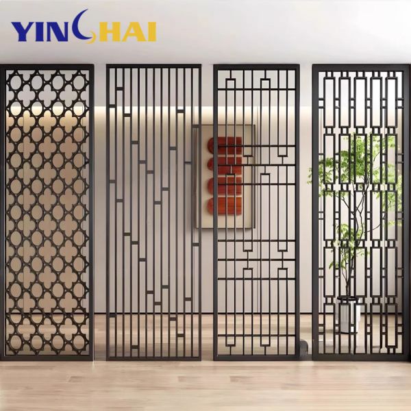 Luxury Stainless Steel Screen Partition Home Interior Room Separations Metal Screen Divider