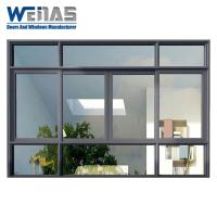 Silent Tracks Single Glass Aluminium Sliding Windows With Stainless Steel Screen Mesh
