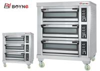 De aço inoxidável elétrico de cozimento industrial de Oven Three Layer Nine Trays para cozer todo o pão dos tipos