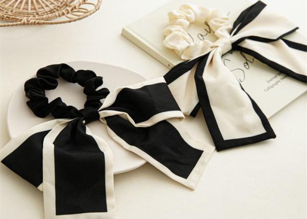 Japan Korea decorative hair accessories bow scrunchie women's hair rope streamer ins large hair band headwear