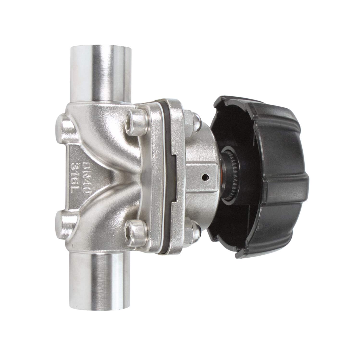 SUS316L Manual Welded Ball Diaphragm Valves High Temperature Water OEM