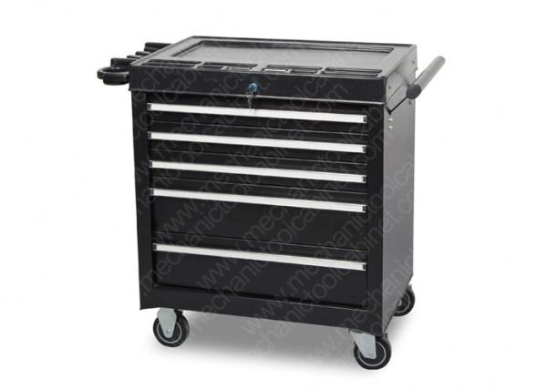 Black General Mechanic Tool Cabinet Multi Functional Powder Coating Finish