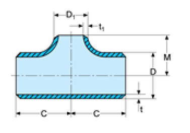 ASTM A403 A815 Forged Steel Pipe Fittings Butt Weld Reducing Tee
