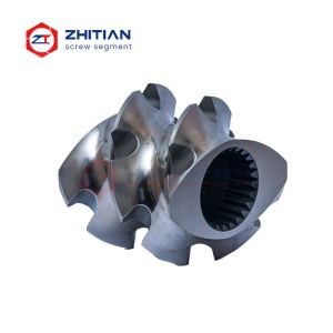 Precision CNC Machined Screw Elements with PM-HIP Grades and Vacuum Heat Treatment for Twin Screw Extruders