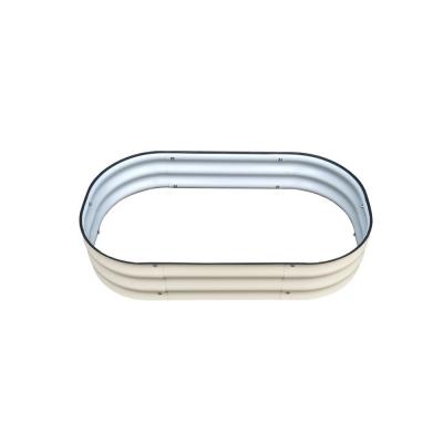 3.4×2×0.66 Ft Galvanizado Camas de jardim elevadas Plantação de flores ao ar livre Caixas de metal grandes acima do solo Kit para jardinagem