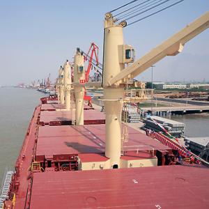 Remote Control Knuckle Boom Marine Deck Crane 10ton Customized