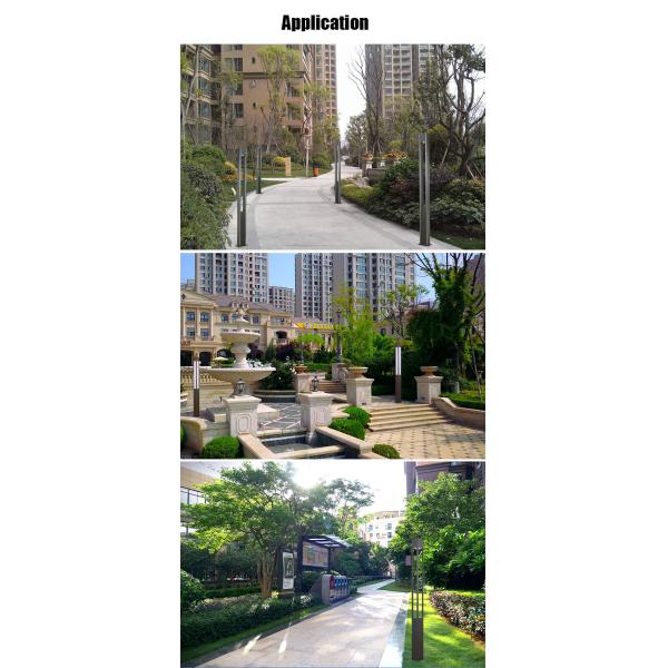 Customized IP67 Stainless Steel LED Garden Light 30W COB 3000mm Height for Villa Park