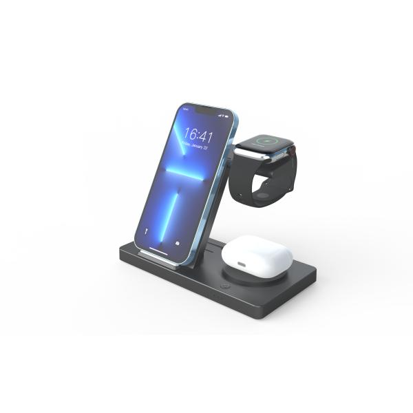 T258 Nuevo cargador rápido inalámbrico al por mayor Cargador inalámbrico para iPhone Cargador inalámbrico para teléfonos Samsung Cargador inalámbrico magnético 15w 10w 7.5w 5w Con luz nocturna