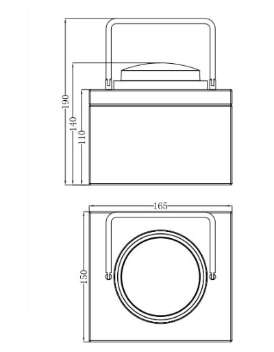 Устойчивый горящий свет потока света периметра вертодрома 25cd