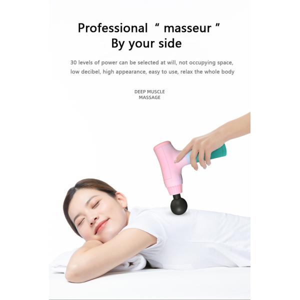 Перезаряжаемый беспроводной пистолет для глубокого массажа тканей 1200–2800 об/мин