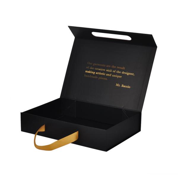 Wholesale Luxury Paper Magnet Folding Magnetic Gift Box Garment Apparel Clothing Packaging Box