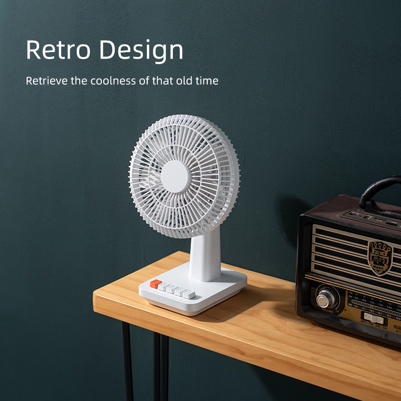 FUSMLI 2025 Usa Wholesale Supply Portable Fan 4000mah Summer Camping Desk Rechargeable Fan with an oscillating head