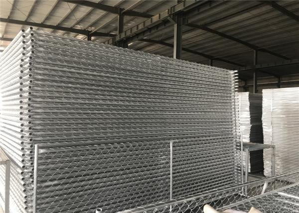 8'x12' temporary chain link fence panels diameter wire 11.5ga chain link mesh 2 x 2 tube 35mm wall thick 1.60mm