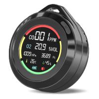 6 en 1 Mini Alarma portátil de monóxido de carbono Co detector de gas analizador ODM