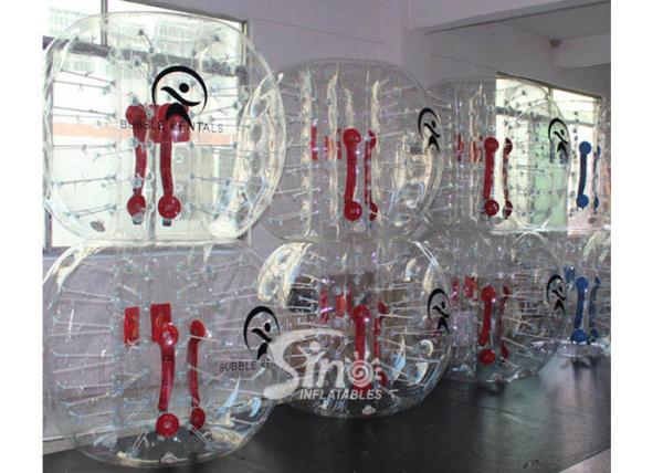 Kids N adults transparent outdoor inflatable bumper ball made of PVC or TPU lead free material