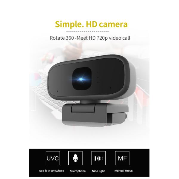USB 2.0 Auto Focus 5 Mega RoHS FCC HD 720p Webcam For Laptop Desktop
