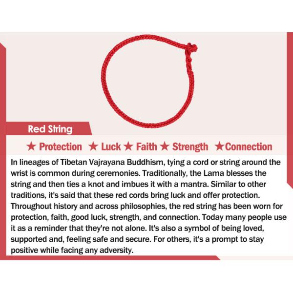 Cinnabar Blessed Red String 14K Gold Infinity Symbol Bracelet Anklet 13cm - 23cm