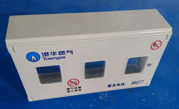 Outdoor 3-Position SMC Gas Meter Box with Patent &ISO Cert