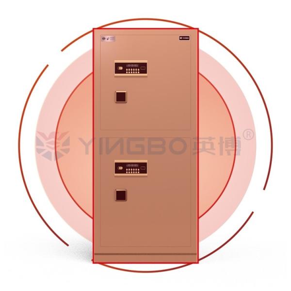 Alerte double en acier massif, coffre-fort de bureau de luxe, serrure électronique YB/N7-150D