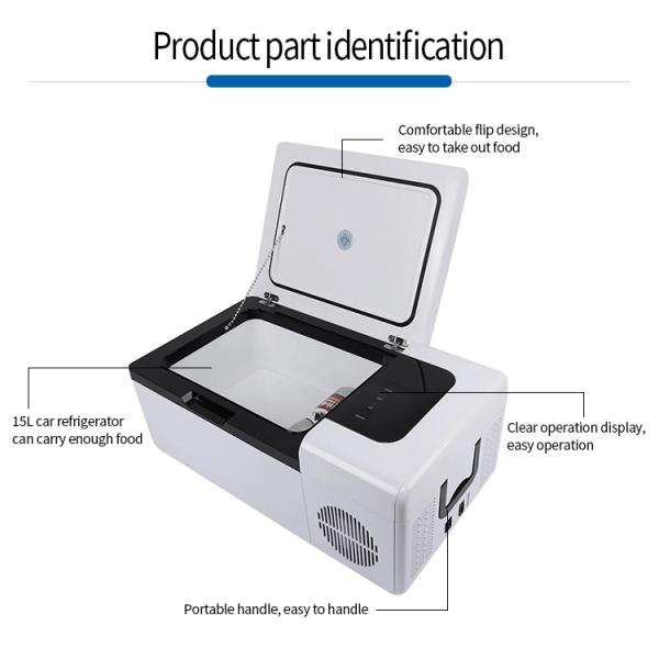замораживатель холодильника холодильника высокого 12 вольта 240mm мини/45W 15l портативный