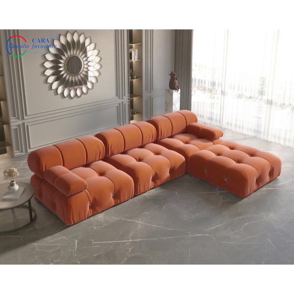 High-End Resistant Dirt Black Comfort Living Room Furniture Modular Luxury L Shape Sectional Sofa