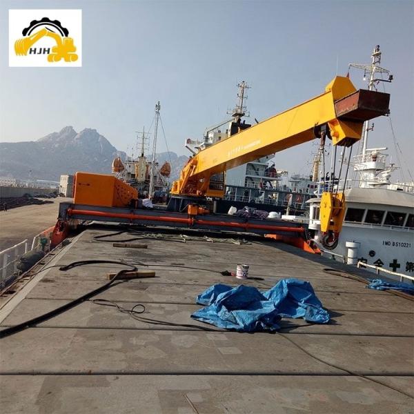 20t 30ton Marine Folding Arm Crane Telescopic Boom Crane Suitable Excavator HOWO Truck