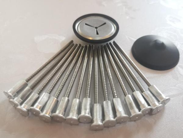 3mm X 65mm Stud Welding Pins Bi- Metallic Pins With 6 X 15 Mm Aluminum Insulated Heads
