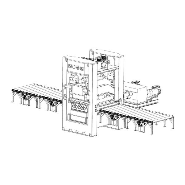 Машина для выравнивания металлических листов Толщина от 6 до 25 мм