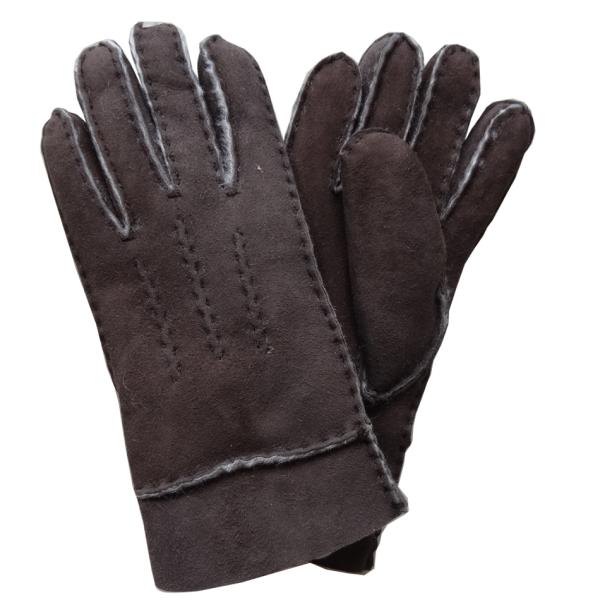 Hand Stitching Nappa wool lined men women sheepskin shearling leather gloves