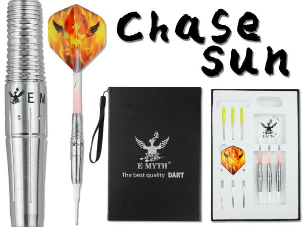 Emyth Darts 2ba Soft Tip Darts Barrel 90% Tungsten Darts Set 18.5G CHASE SUN