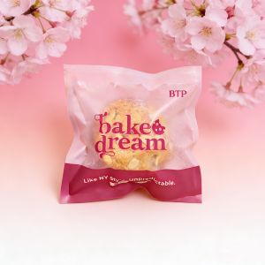 MOQ 100pcs Custom Cookies Packaging Bags with Heat Seal Top Snack Packaging Pouch with Logo Food Grade Plastic Bag