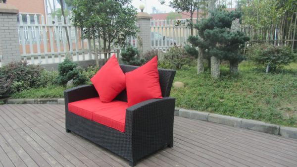 KD 4pcs cheap garden sofas outdoor rattan sofa as customized color