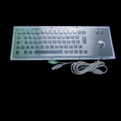 65 clés lambrissent le clavier en métal de kiosque de support avec la lumière arrière de boule de commande