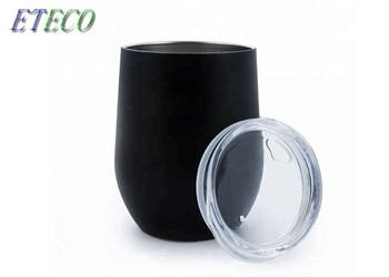 Various Colors Travel Metal Coffee Mug With Lid , Vacuum Insulated Wine Glass