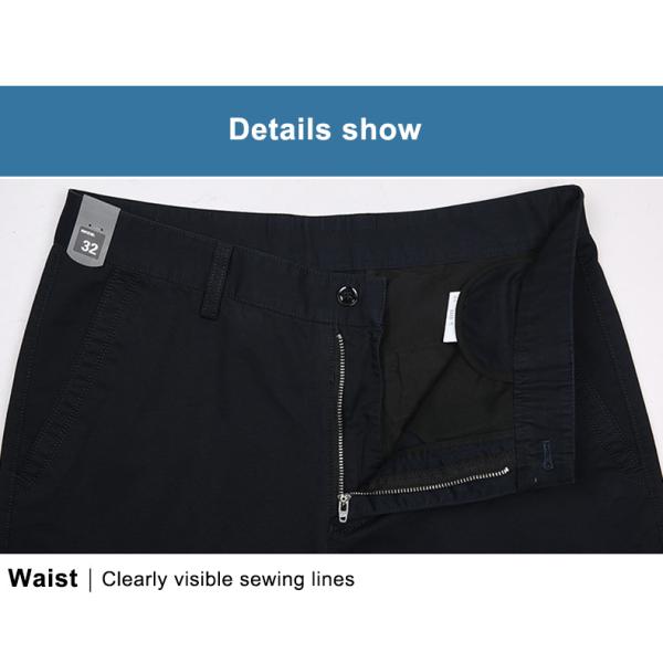 Средняя талия Чино водонепроницаемые плавные брюки для мужчин Чино стиль водонепроницаемые дождевые костюмы