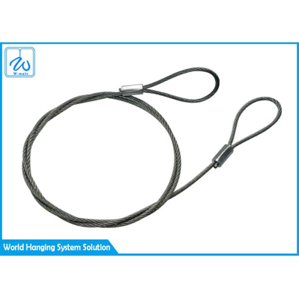 Safety Lanyard Tool Cable Ends Wire Rope Loop For Wire Suspension Systems