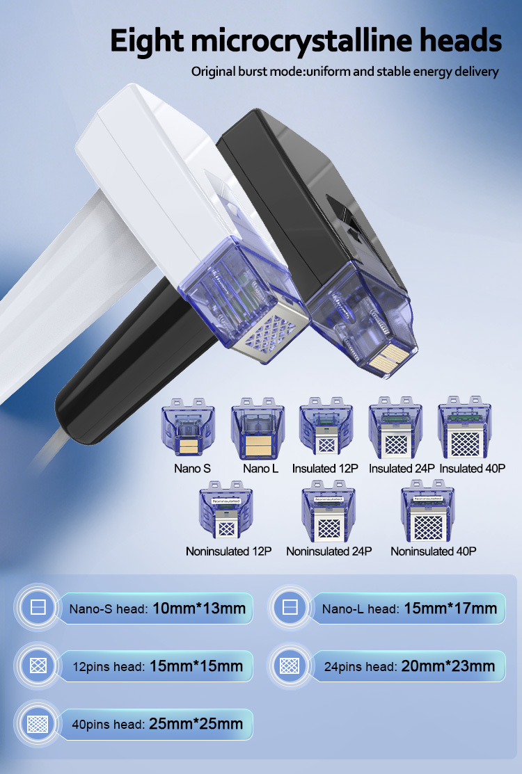 6in1 Skin Tightening Deep Wrinkles Removal Fractional Rf Microneedling Machine
