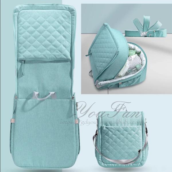 Portable Bed Bag Travel Crib Carry-on Nest Bed Diaper Bag Bed