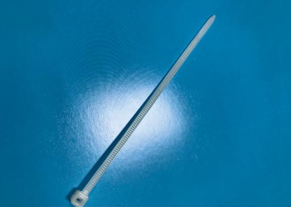 High Tensile Strength Bulk Cable Ties Self Locking 4.7 Inch White Color Material PA66