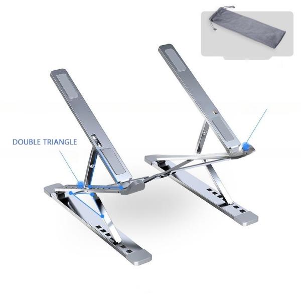 Thickened Aluminium Alloy Laptop Stand Universal Laptop Holder for 10-18in Laptops Hollow Design Stable Triangle Design