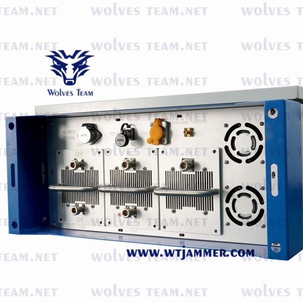 GSM CDMA PCS DCS Cell Signal Scrambler 3G 4G 5G Signal Jammer 300W Aluminum Alloy Housing