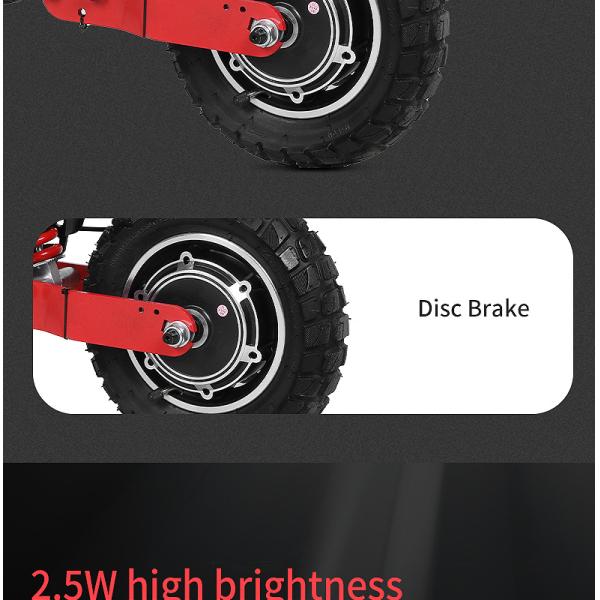 10/11 Inch 48V 60V 1000W 2000W High Power High Speed Cross-Country Electric Scooter