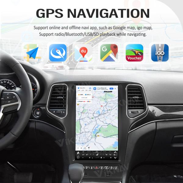 Авторадио для Jeep Grand Cherokee (2014-2019) 14,4 дюйма Android 13 Авто стерео GPS навигация беспроводная Carplay