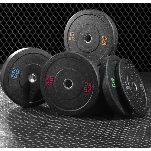 Colorful Particle 25kg Barbell Plates Gym Commercial Fitness Equipment