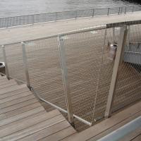 Barrière flexible décorative de maille de corde d'olive de l'acier inoxydable 7 x 7 pour la balustrade d'escalier