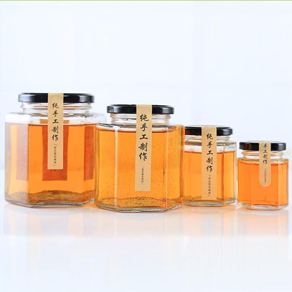 Food Storage Glass Canning Jars , Ginger / Spices Small Glass Jars With Lids